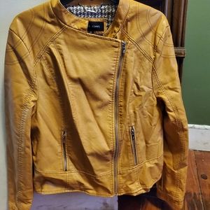 Black rivet leather jacket